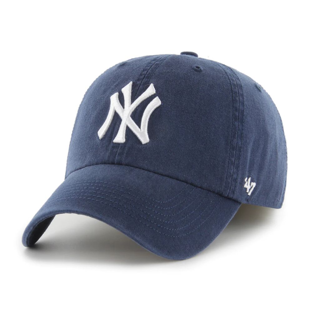 Banco de beisebol azul escuro New York Yankees em um fundo branco