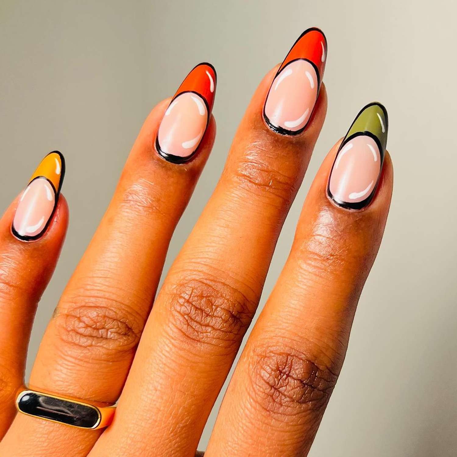 Cartoon French Nails - Byrdie French Skittle Nails