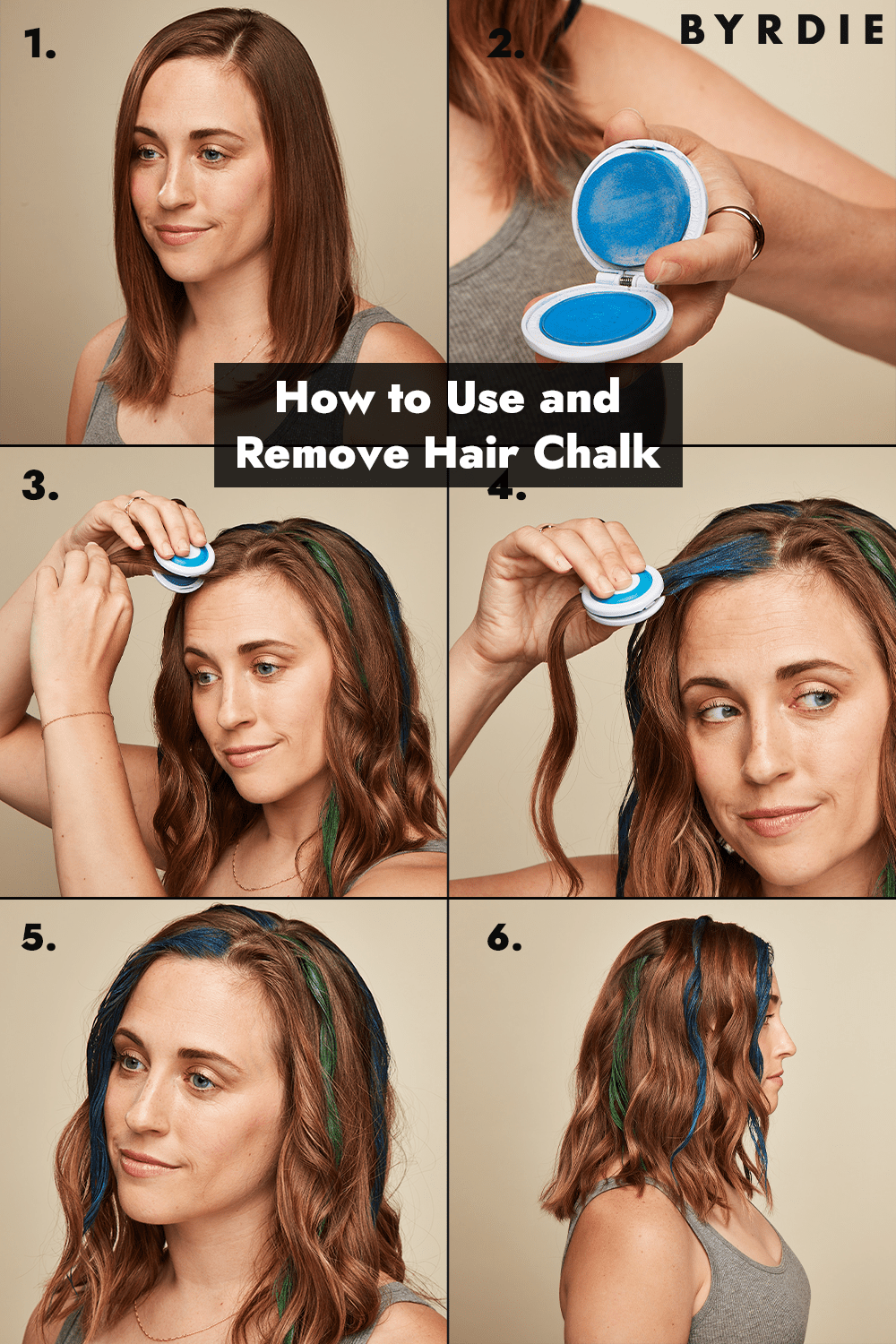 Giz de cabelo: como usar e remover