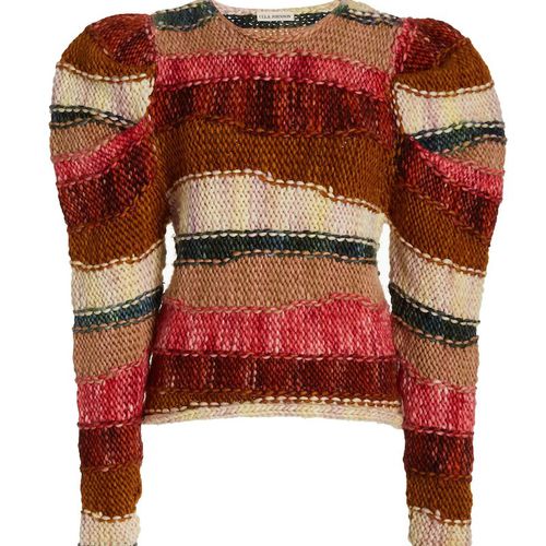 Suéter listrado de lã Ulla Johnson Violeta