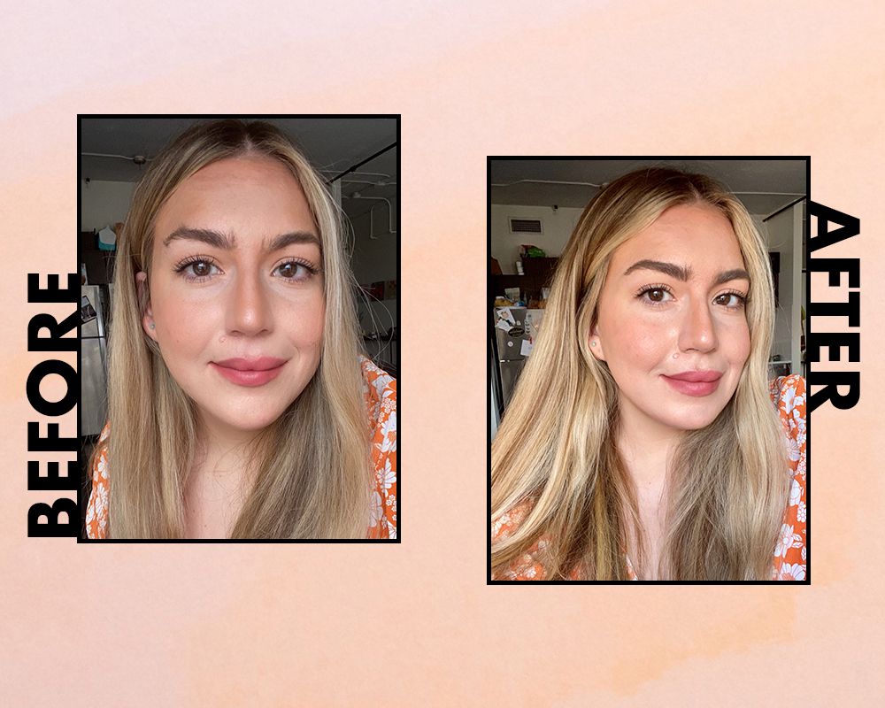 Maquiagem de sobrancelha antes e depois