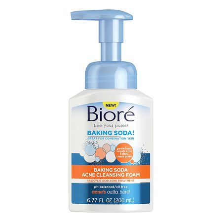 Espuma de limpeza para acne com bicarbonato de sódio Biore