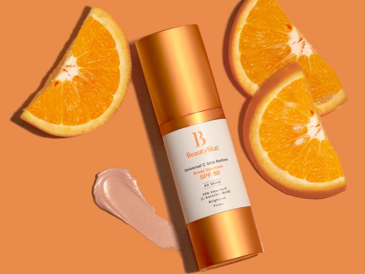 BeautyStat Universal C Skin Refiner soro de vitamina C com protetor solar mineral FPS 50