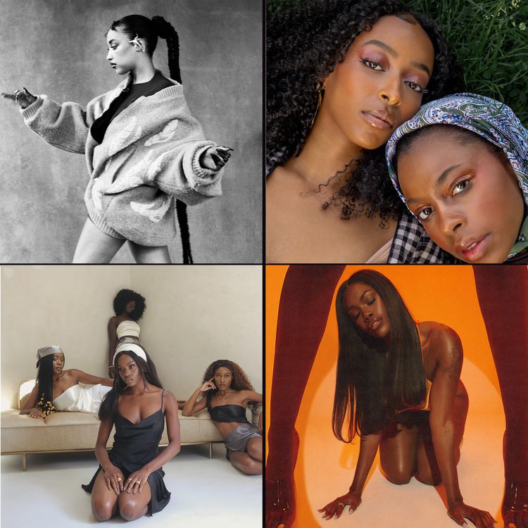 Quatro fotografias de fotógrafas negras