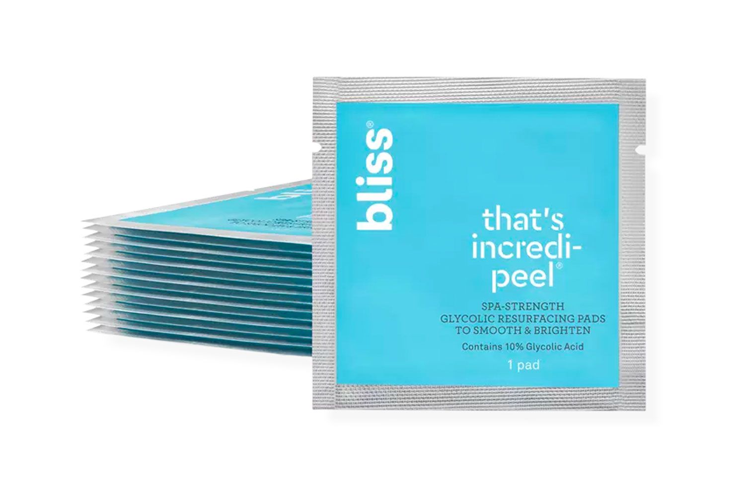 Bliss That's Incredi-Peel Spa-Strength Almofadas de recapeamento glicólico