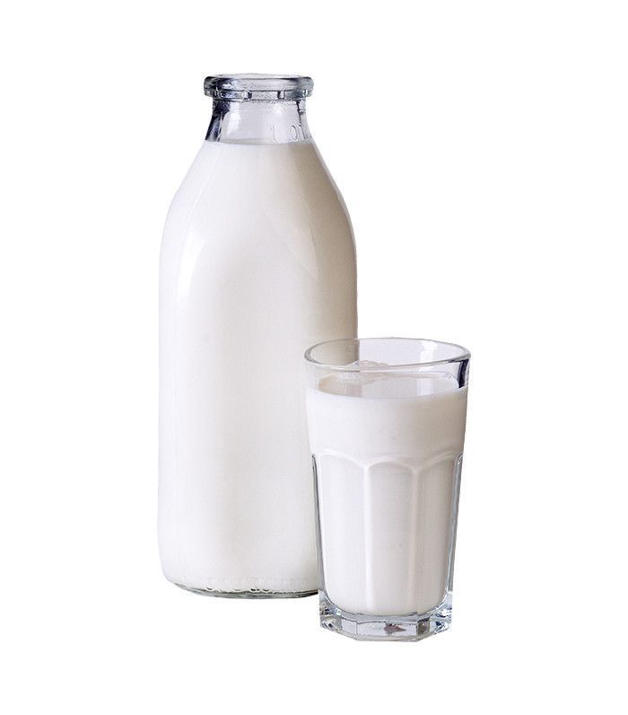 Garrafa e copo de leite
