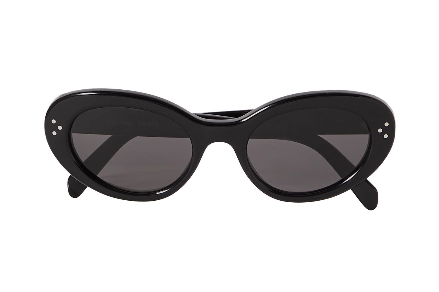 Óculos de sol Eyewear Triomphe de Ceeline em uma moldura oval de acetato