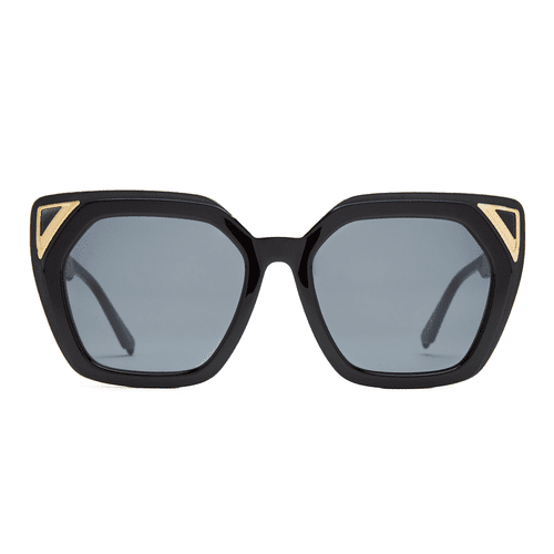 Óculos de sol Coco & amp; Breezy Lula May-103 de preto com detalhes dourados