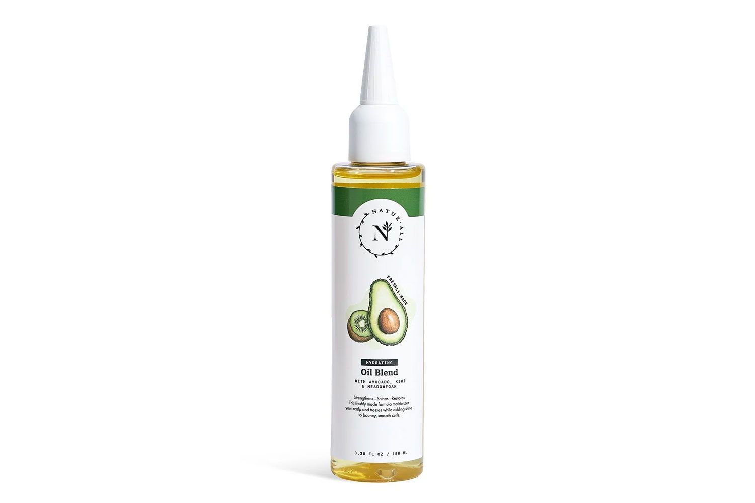 Mistura de óleos hidratantes NaturAll Club com abacate e kiwi