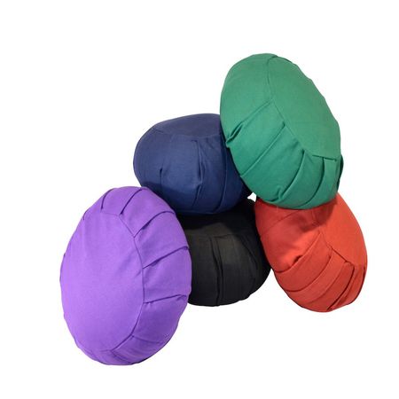 almofadas coloridas para meditação