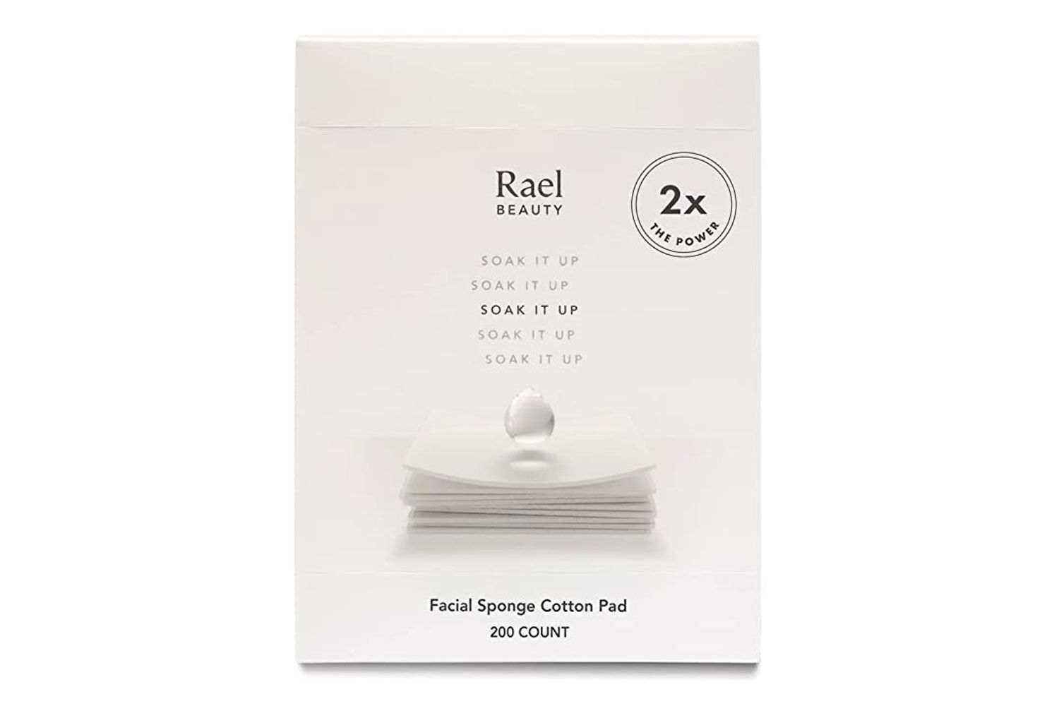 Discos de algodão com esponja facial Rael